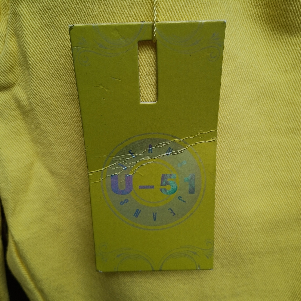 NWT.Yellow Women's Jeans Size 15.U-51  Stretch - Picture 4 of 8